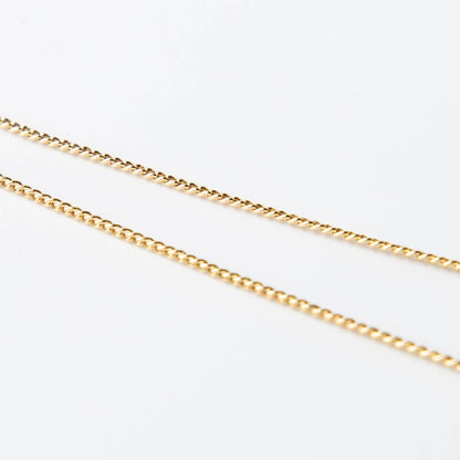 Faith Over Fear Gold Cross Necklace on Delicate Chain