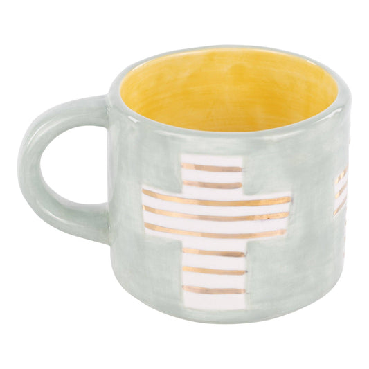 ☕️Glory Haus - Gold Cross Mug - Easter Decor
