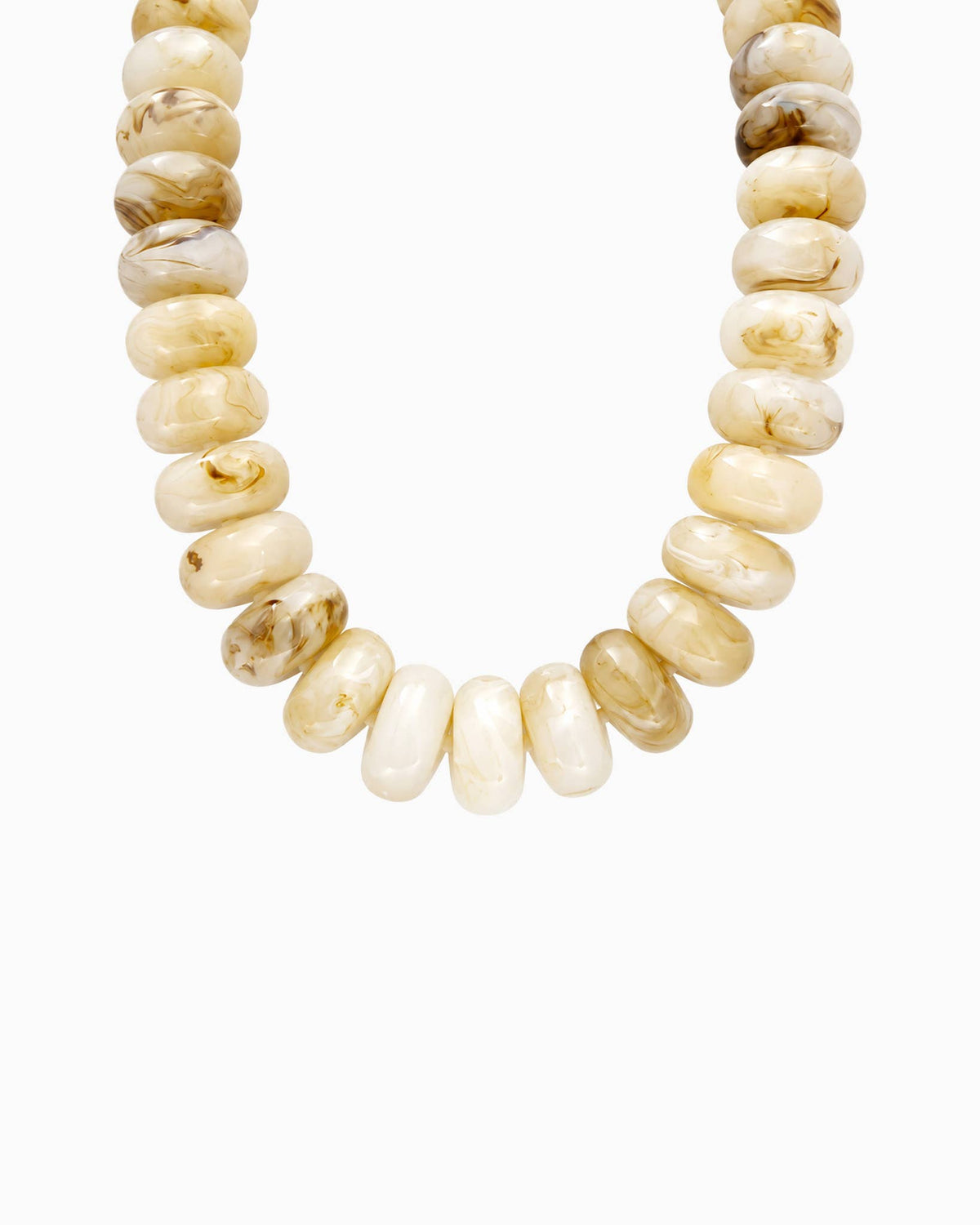 Chunky Marble Seed Bead Statement Necklace