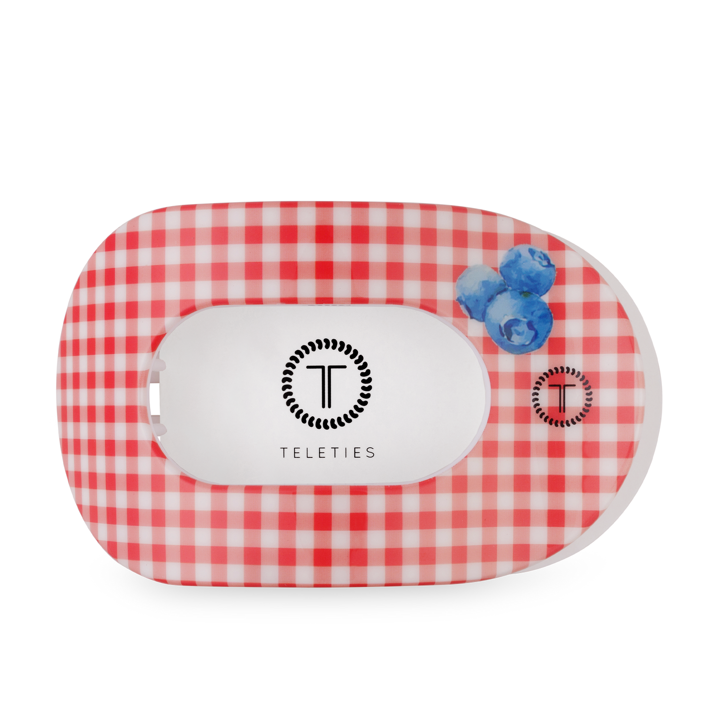 🫐TELETIES - Flat Round Hair Clip | Large | Blueberry Farms