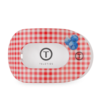 🫐TELETIES - Flat Round Hair Clip | Large | Blueberry Farms