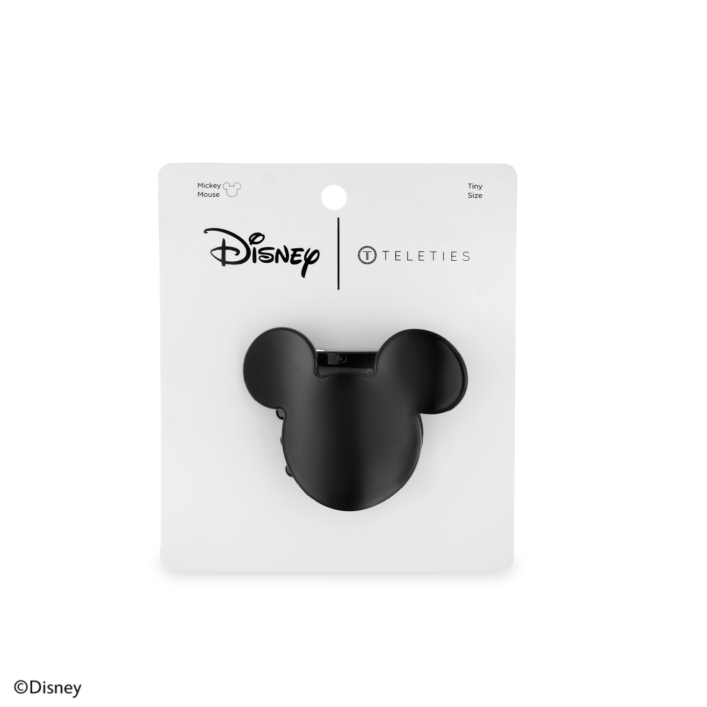 TELETIES - Disney: Mickey Mouse Shaped | Tiny |  Flat Hair Clip