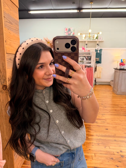 POLKA DOT PUFFED SPA HEADBAND HAIR BAND (3 Colors)
