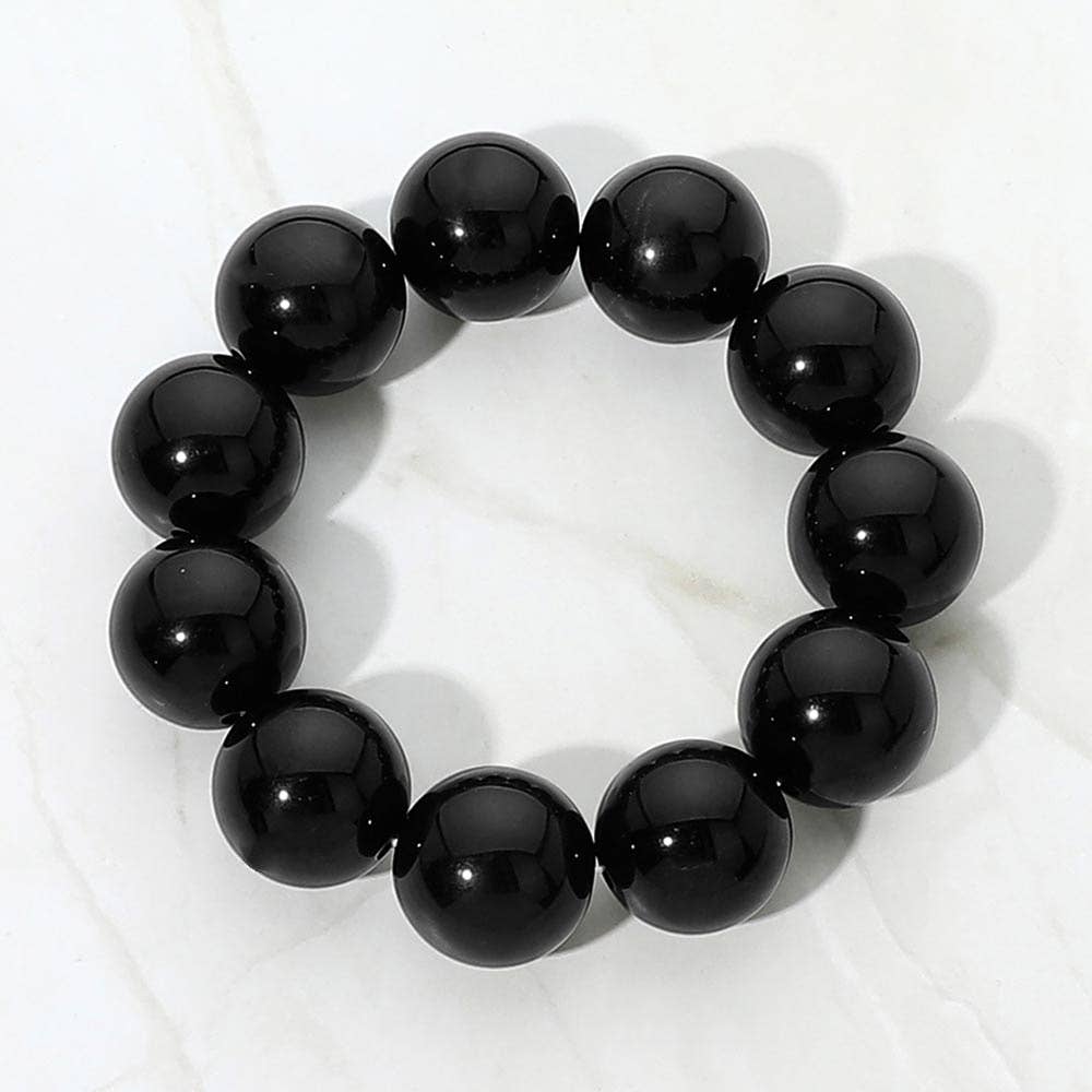 Chunky Round Beaded Stretch Bracelet(3 Colors)