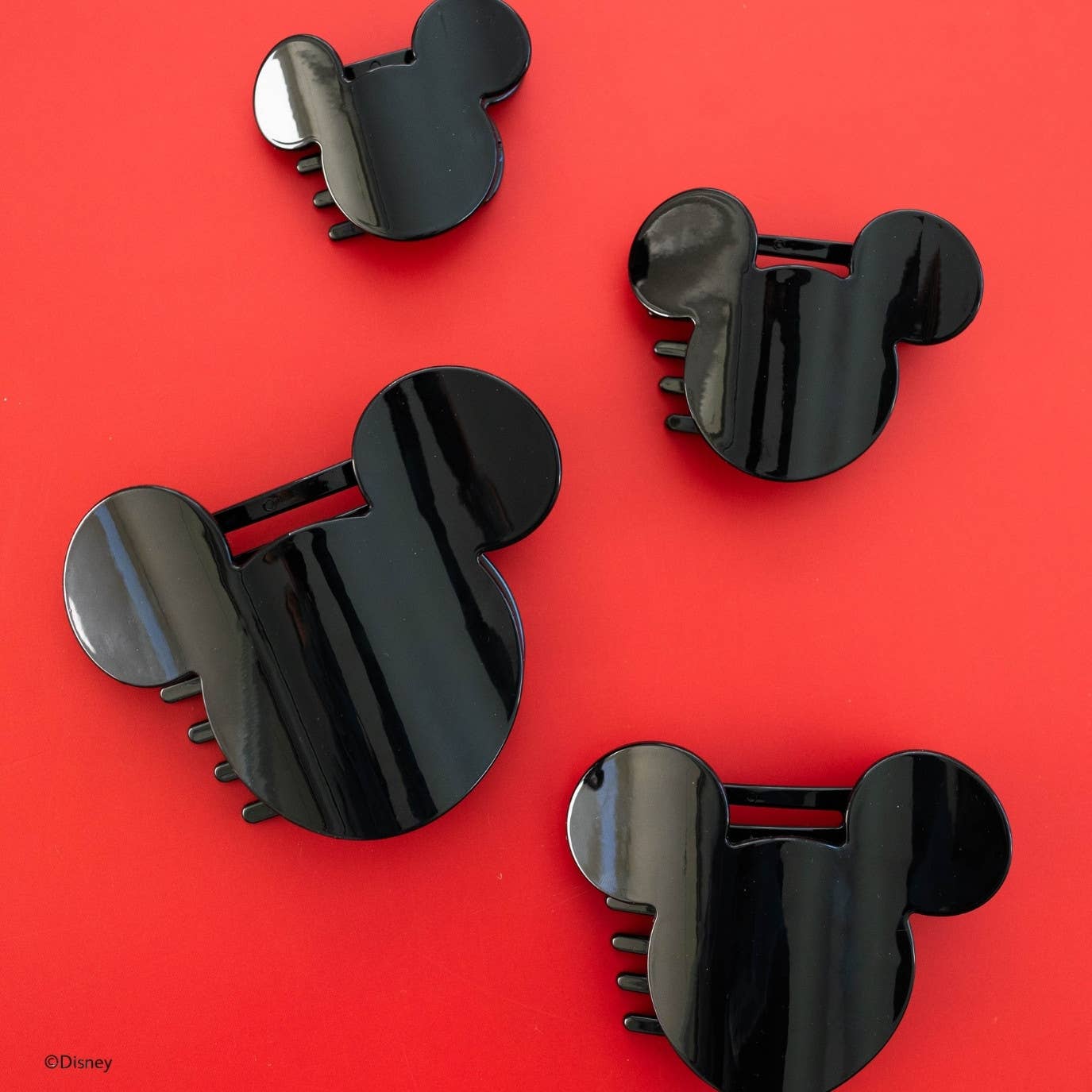 TELETIES - Disney: Mickey Mouse Shaped | Tiny |  Flat Hair Clip