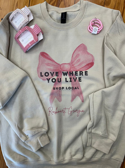 SALE! Love🎀 where you Live Sweatshirt (S-3X)