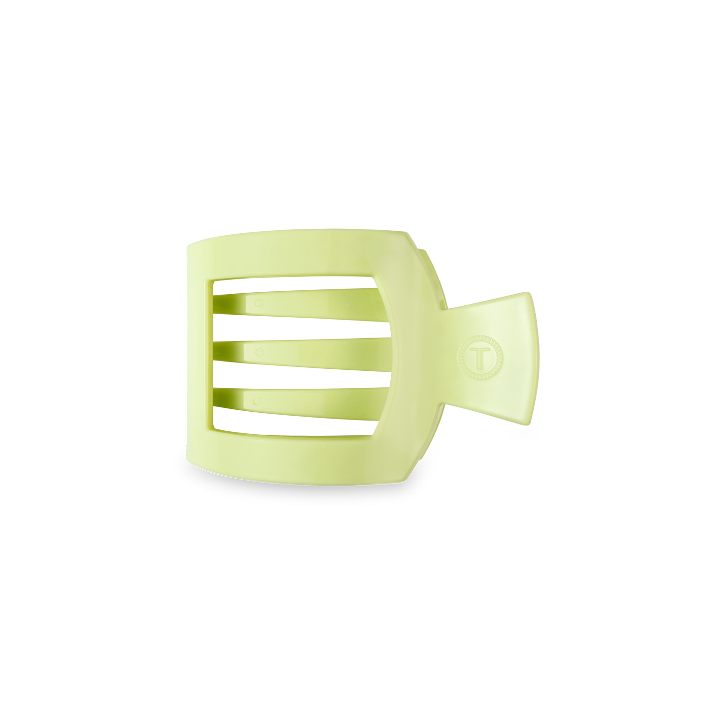 TELETIES - Square Flat Hair Clip | Small | Aloe, There!
