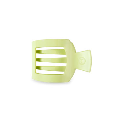 TELETIES - Square Flat Hair Clip | Small | Aloe, There!
