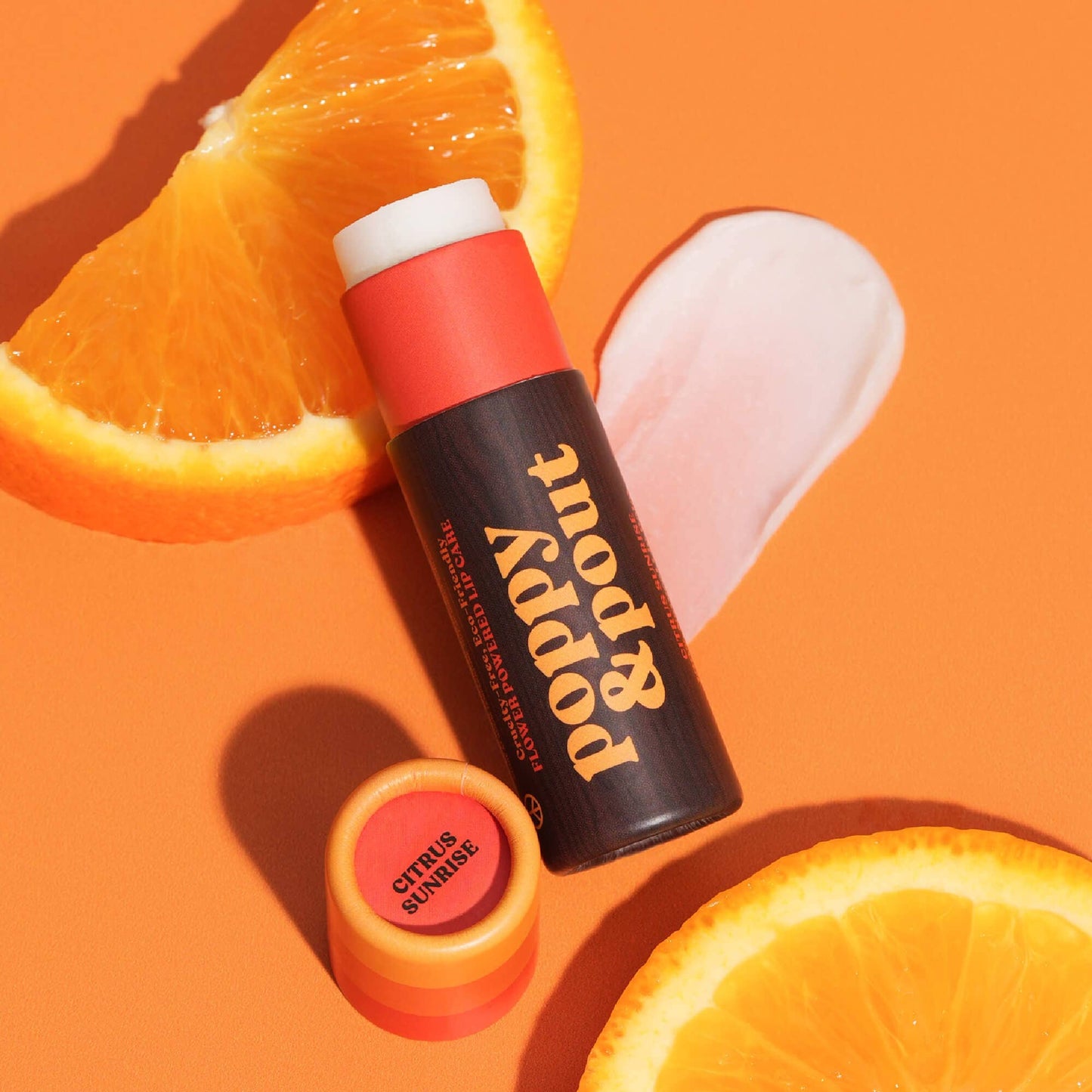 🍊Poppy & Pout - Lip Balm, Retro Surf, Citrus Sunrise