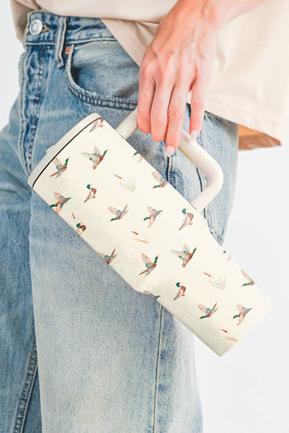🦆Mallard Flip Straw Large Handle Tumbler