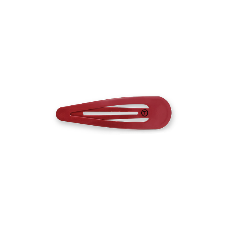 TELETIES - Burgundy Wild Side Snap Clips (6Ct)