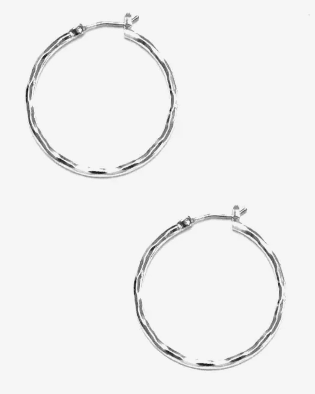 Silver Hoop Earrings
