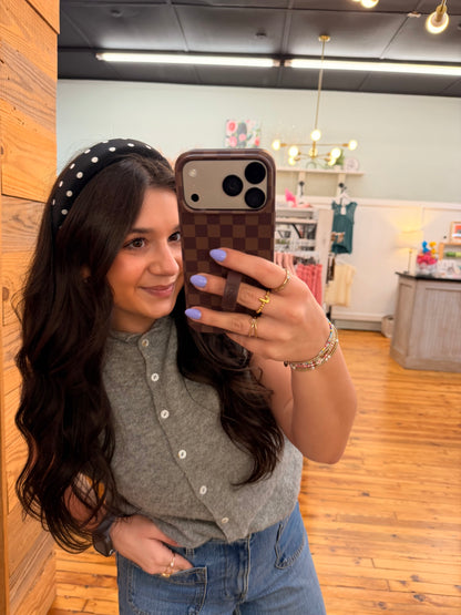 POLKA DOT PUFFED SPA HEADBAND HAIR BAND (3 Colors)
