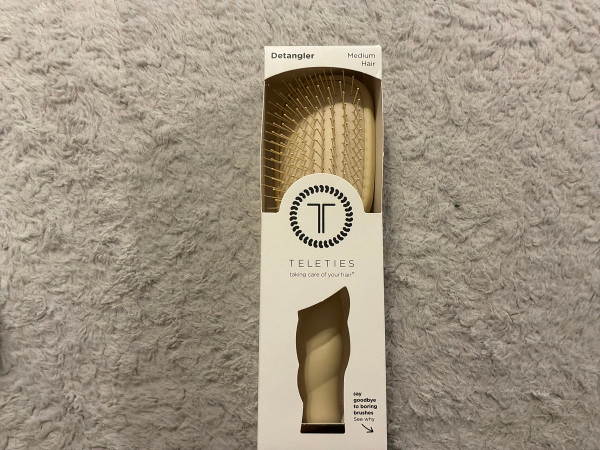 Detangler Hairbrush-Medium Hair Tan