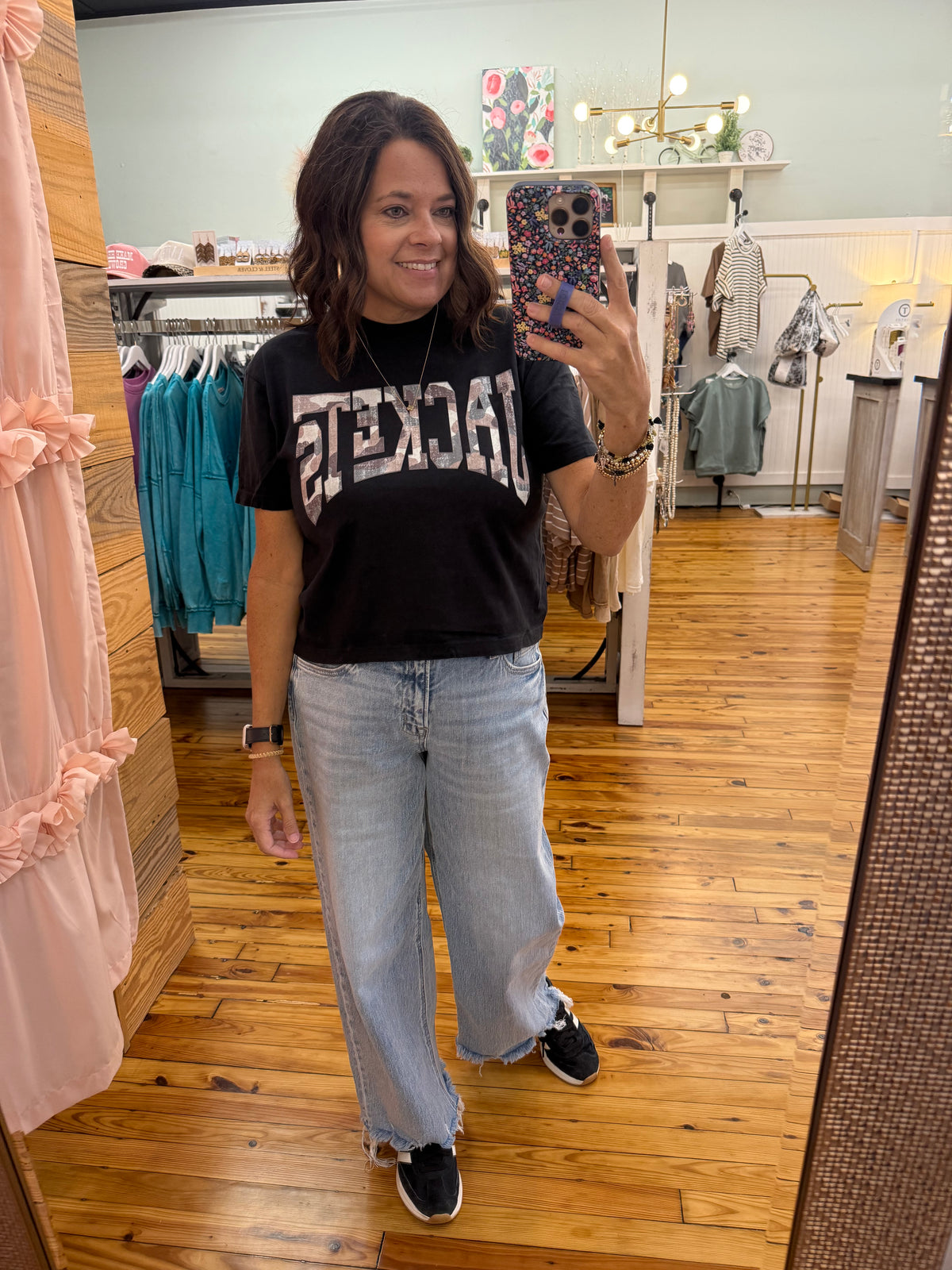 Camo Jackets Crop Tee 2XL