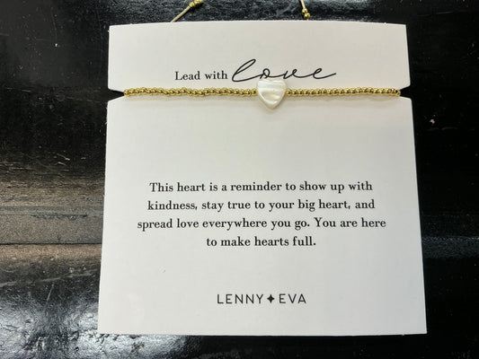 Intentions Heart with Mother Of Pearl