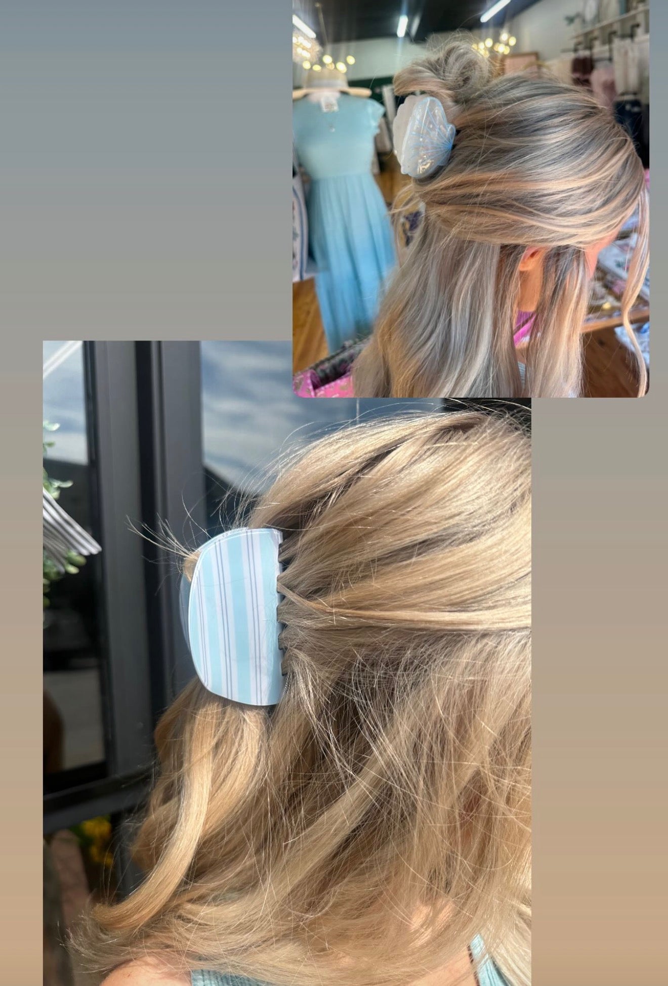 The Blue Breezy Claw Clip