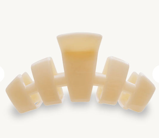 Classic Almond Beige Claw Clip-Small