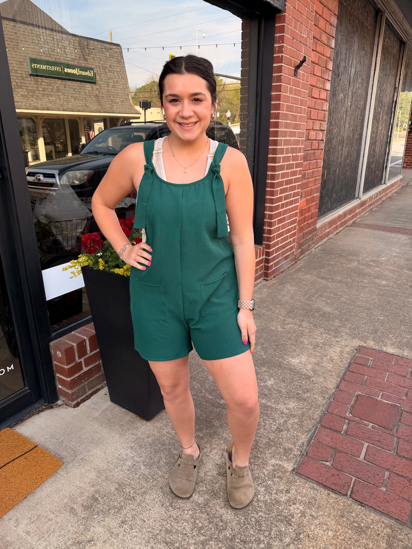 🦜Effortless Tie Romper (S-3X)(2 Colors)