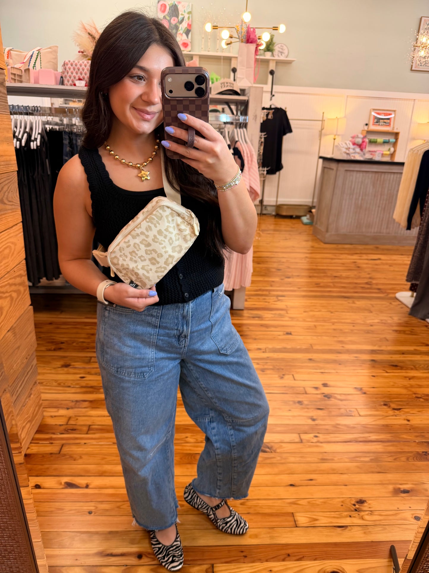 C.C Leopard Pattern Fanny Pack