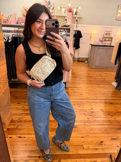 C.C Leopard Pattern Fanny Pack