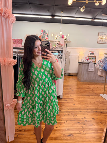 Raya Dress🪴 | Early Riser Green (S-L)