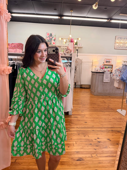 Raya Dress🪴 | Early Riser Green (S-L)