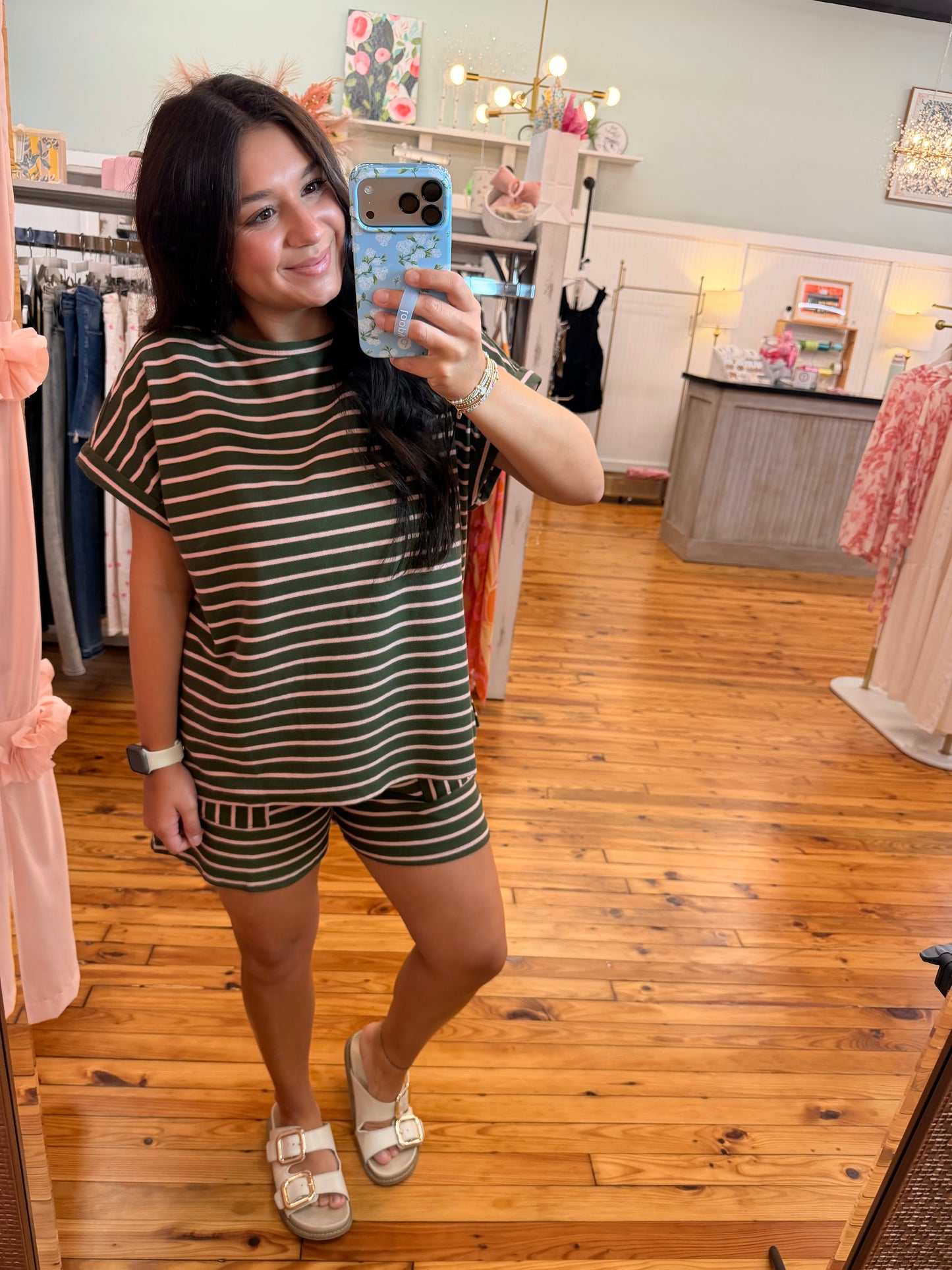 The Textured Stripe Set (S-L)