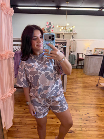 Dark Camo 2pc. Shorts Set