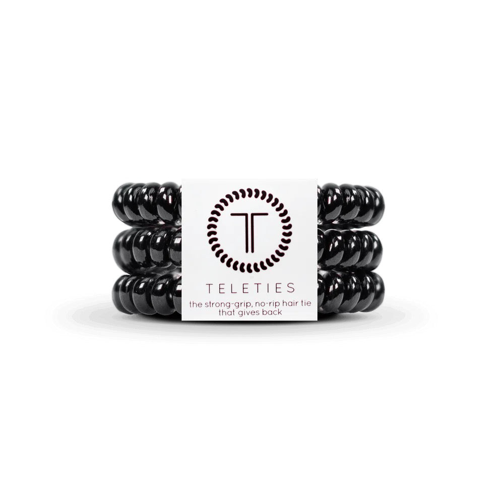 Jet Black Small Hair Ties