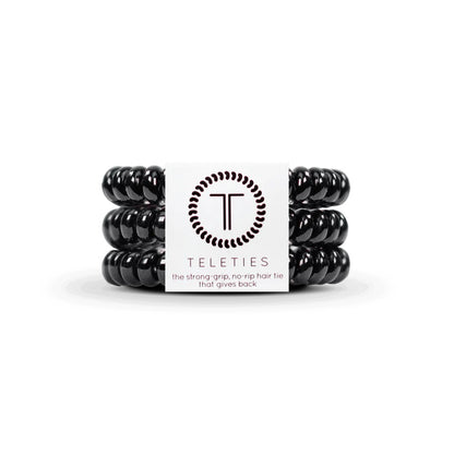 Jet Black Small Hair Ties