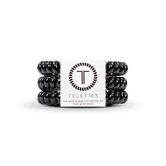 Jet Black Small Hair Ties