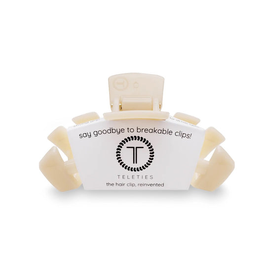 Classic Almond Beige Medium Claw Clip