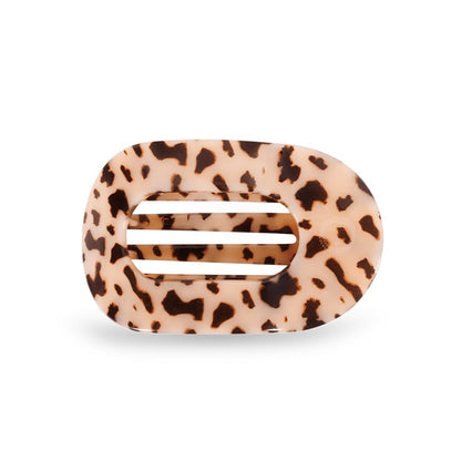 Blonde Tortoise Medium Flat Round Hair Clip