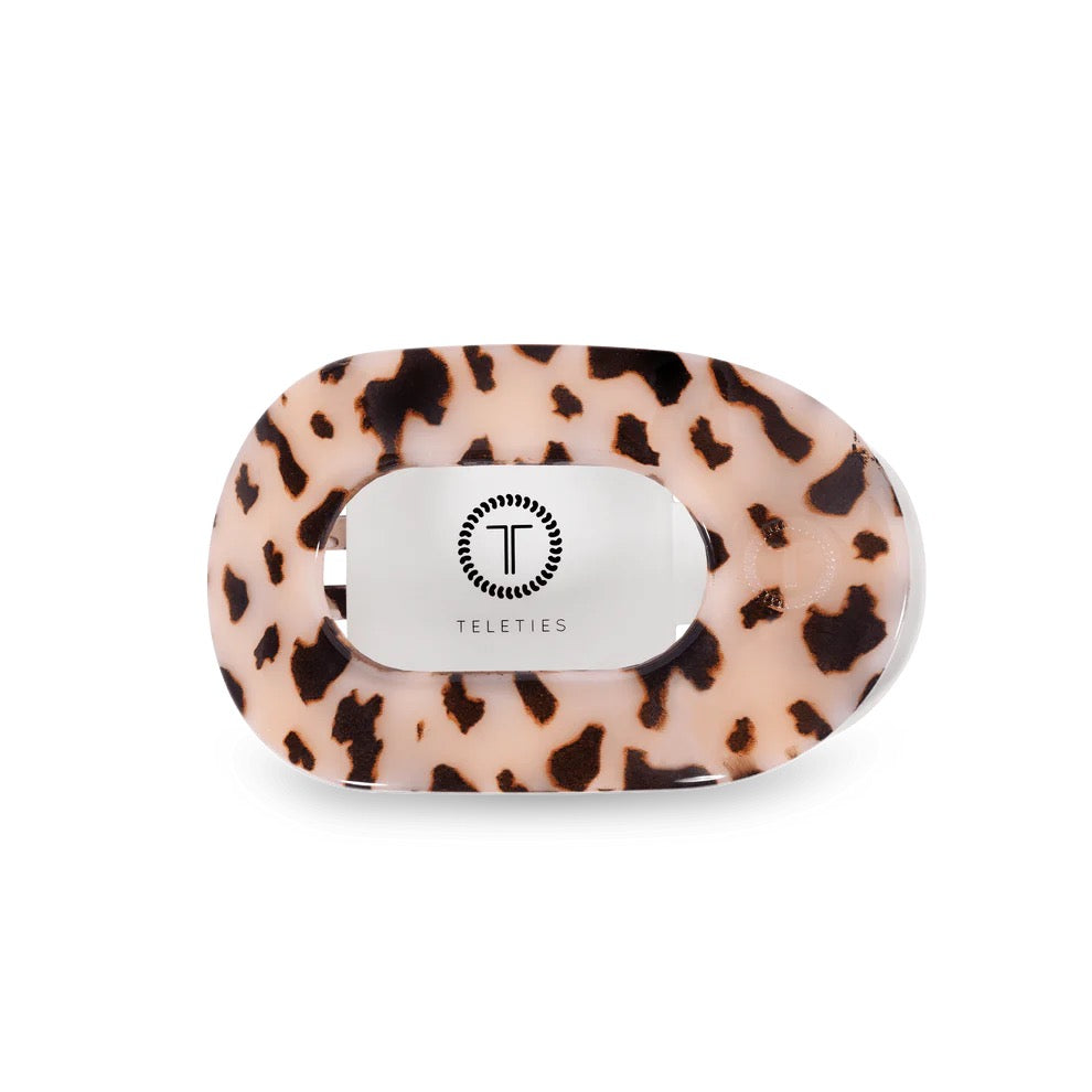 Blonde Tortoise Medium Flat Round Hair Clip