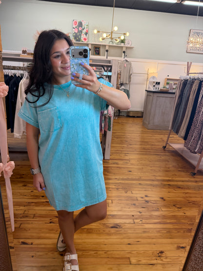 Cotton Washed T-Shirt Dress