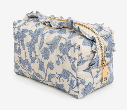 Toile Ruffle Cosmetic Case