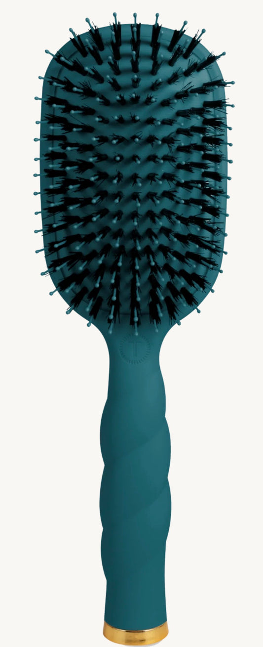 Boar Bristle Hair Brush-Teal With It