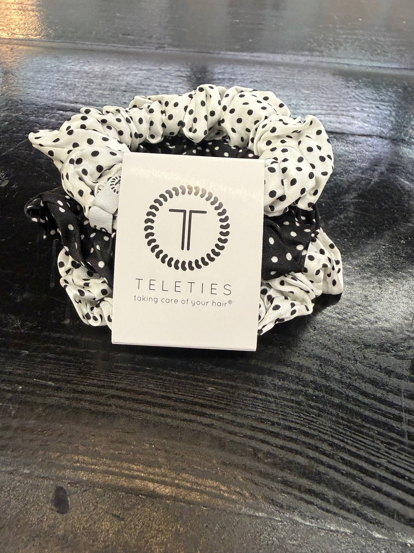 Polka Dot Party Silk Hair Ties- large