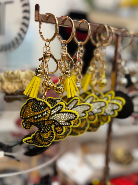 Yellow Jacket Key Chain/Bag Charm