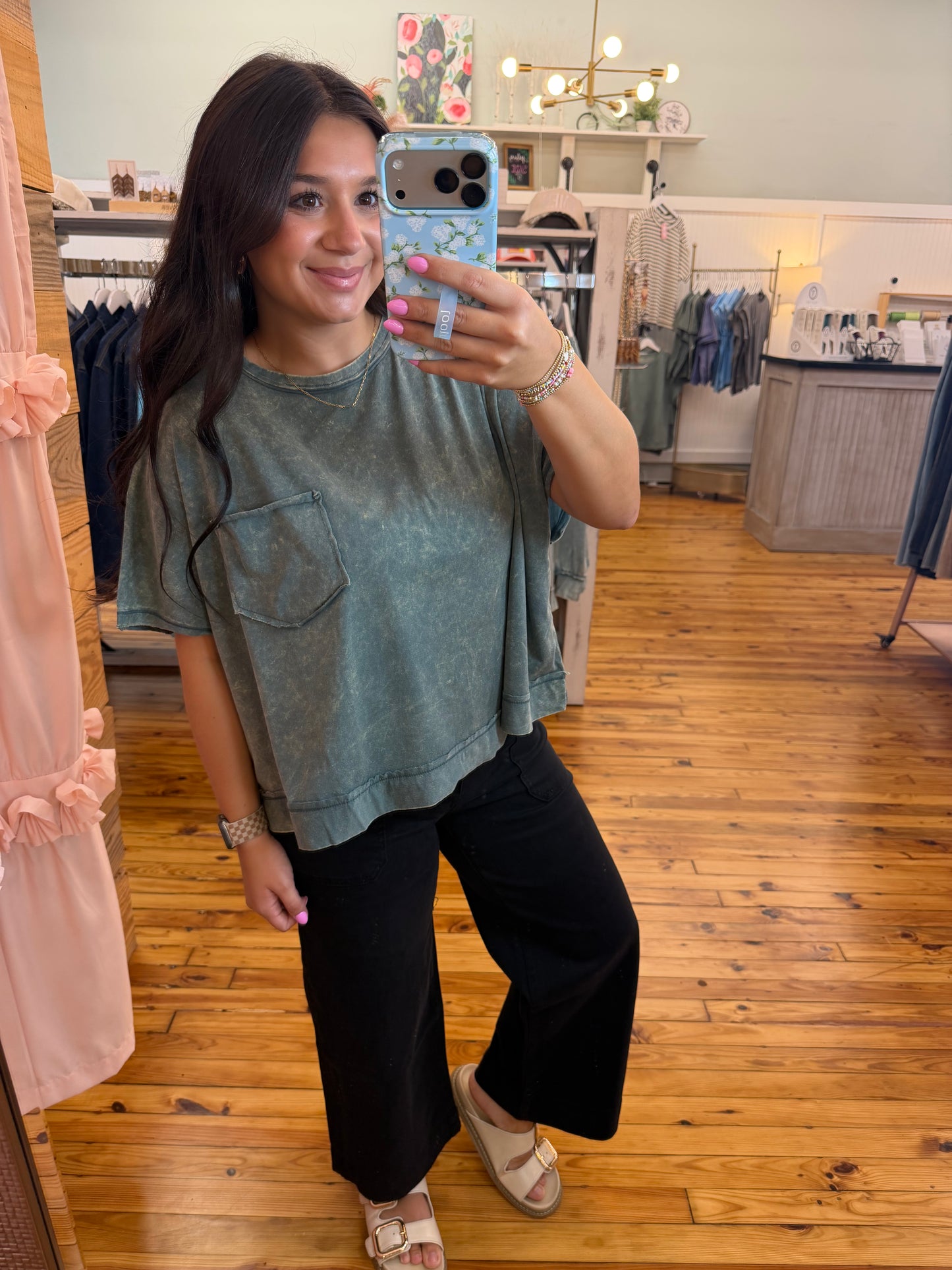 Acid Washed Oversized Top(2 Colors)