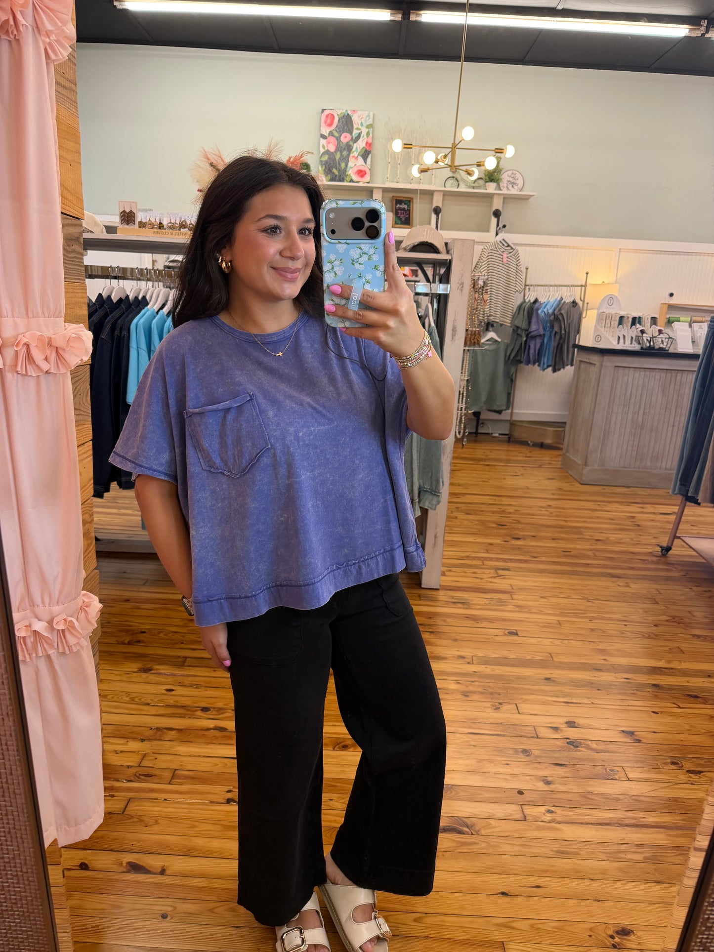Acid Washed Oversized Top(2 Colors)