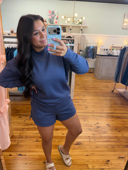 Scuba Pullover & Shorts Set(Multiple Colors)