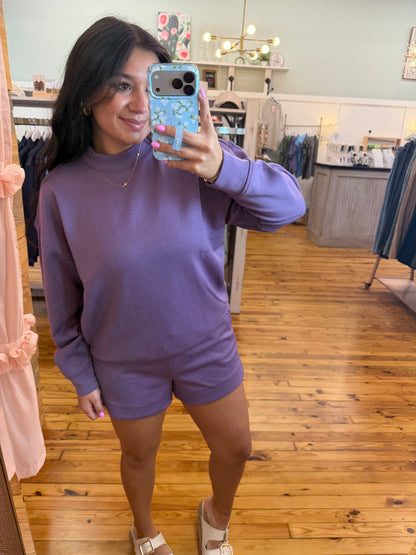 Scuba Pullover & Shorts Set(Multiple Colors)