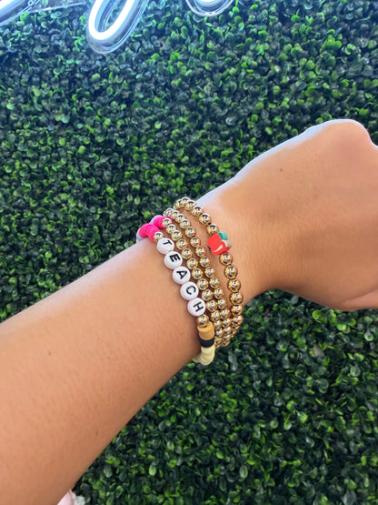Back to School Teacher Bracelet Set