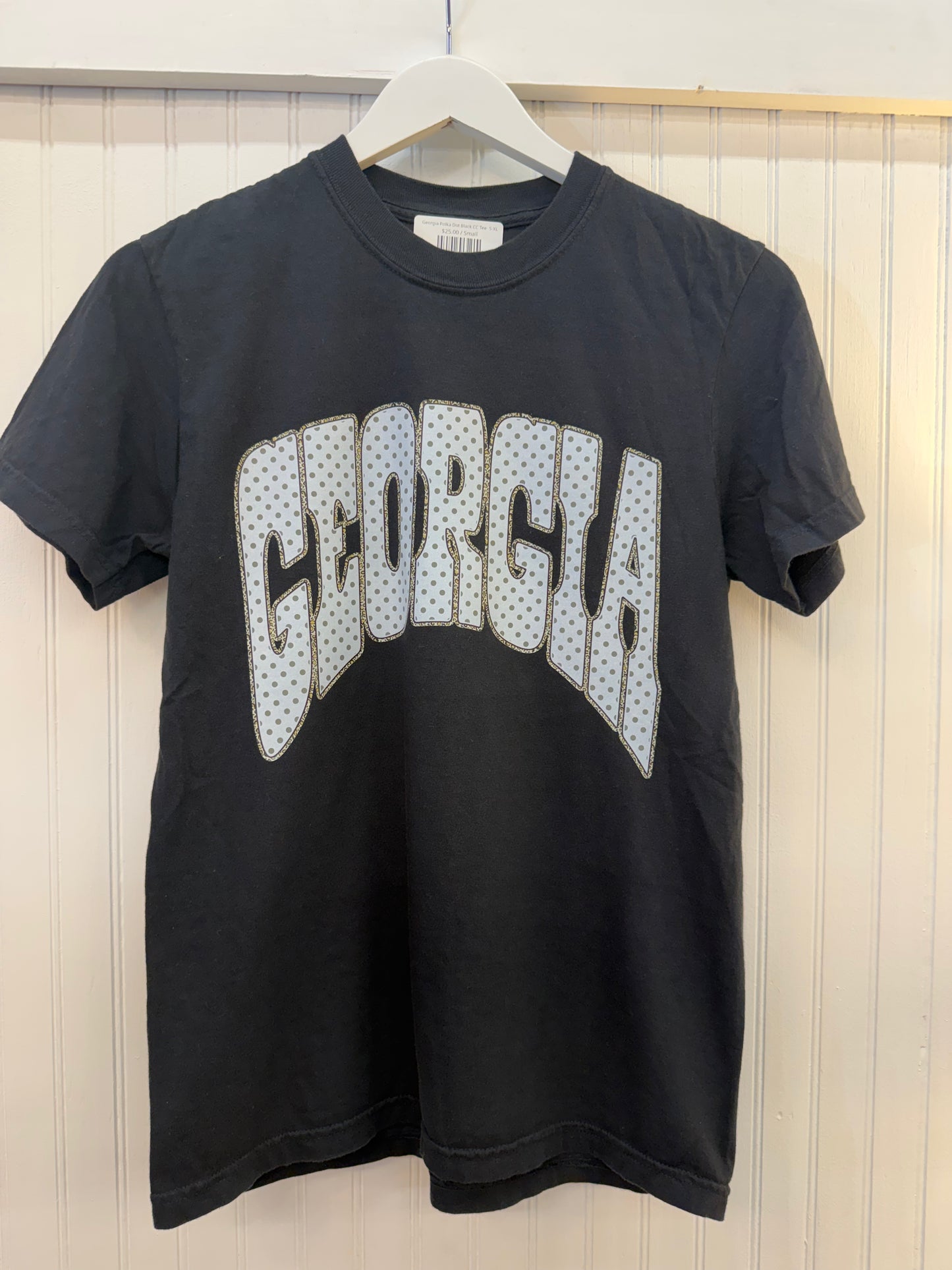 Georgia Polka Dot Black CC Tee- 2XL