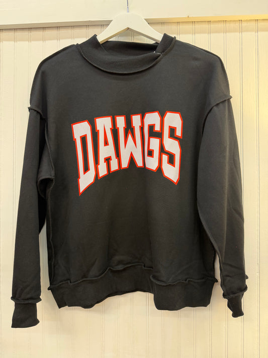 Black Dawgs Mock Neck Sweatshirt