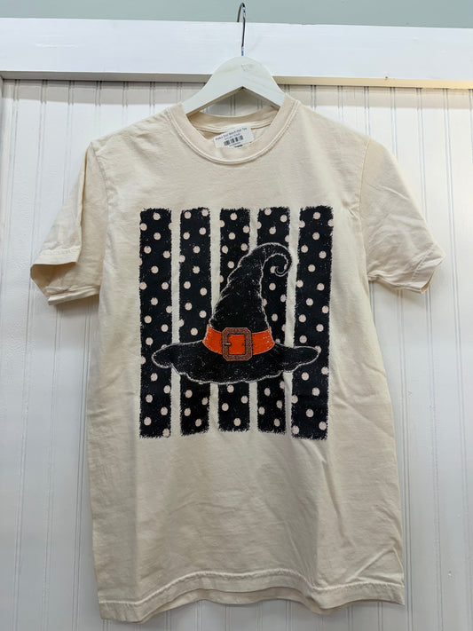 Polka Dot Witch Hat Tee