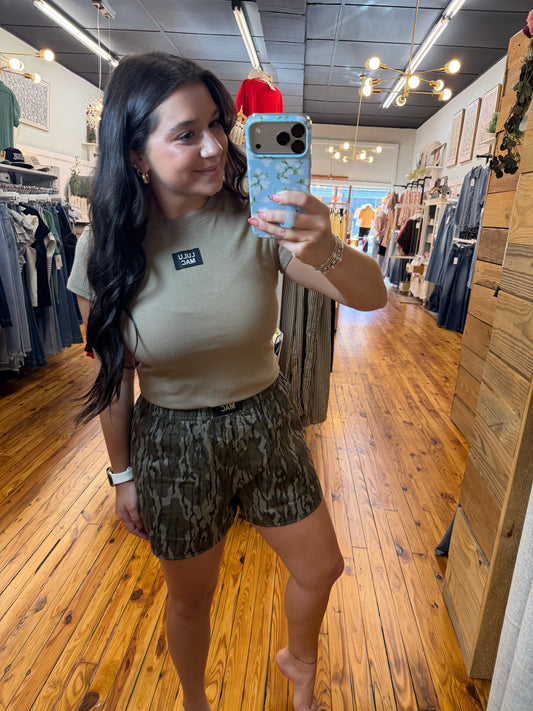 Baby Doll Top- Taupe Lulu