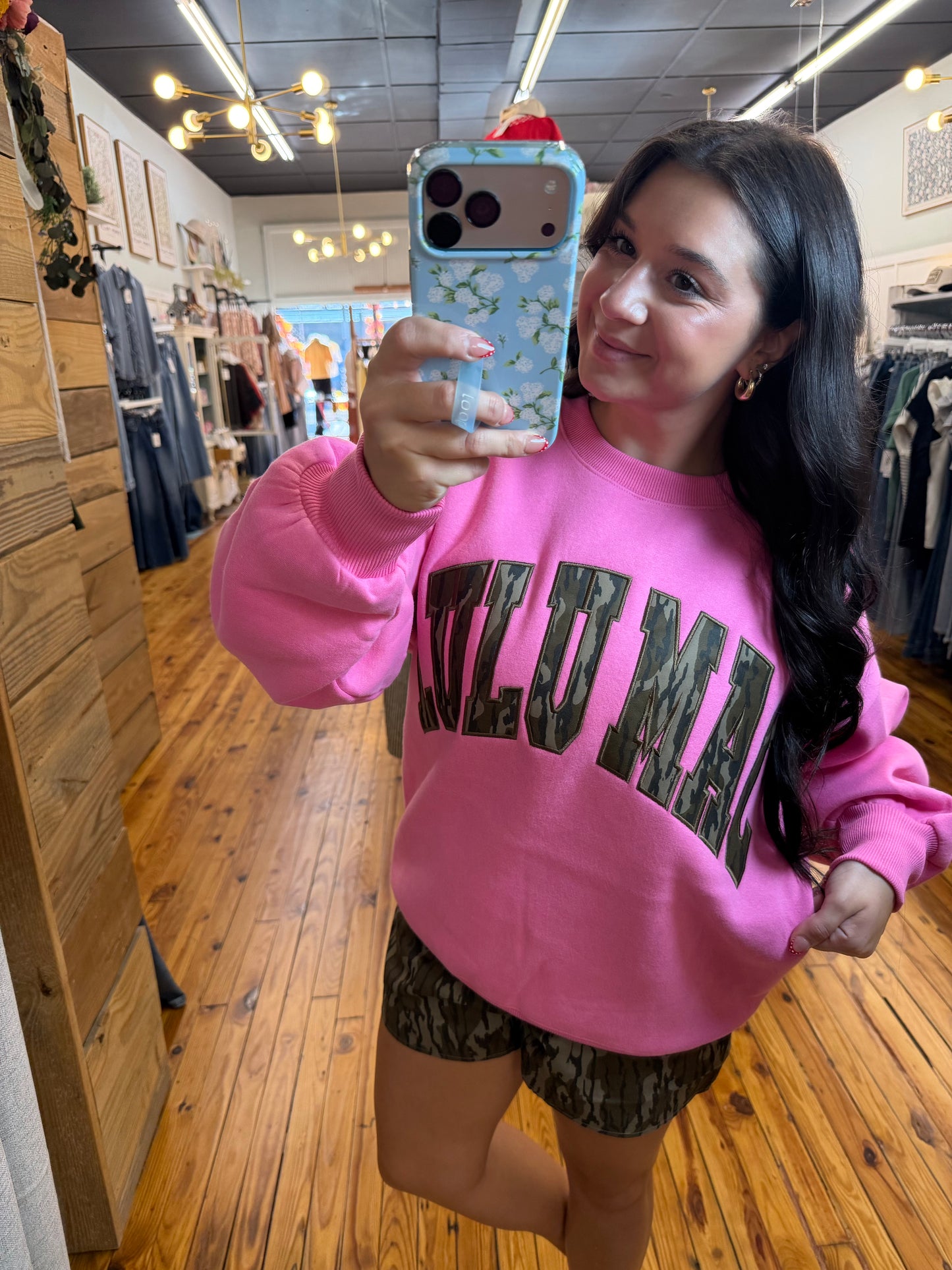 Pink w/ Bottomland Lulu Sweatshirt